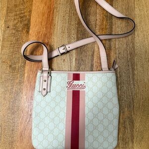 Gucci Joy Line Messenger Bag - Beige/Pink